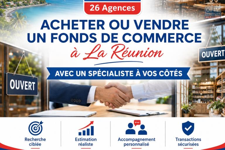 Acheter ou vendre un fonds de commerce à La Réunion avec un spécialiste